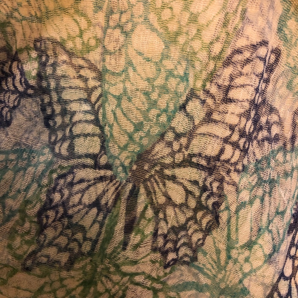 Collection XIIX Tube Style Scarf Butterfly Pattern - Picture 4 of 6
